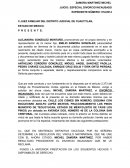 JUICIO: ESPECIAL DIVORCIO INCAUSADO