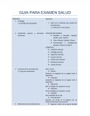 Educacion para la salud. GUIA PARA EXAMEN SALUD