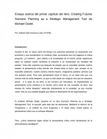 Creating Futures Scenario Planning as a Strategic Management Tool de Michael Godet. Página 1