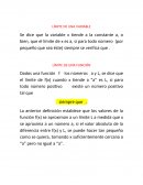 LÍMITE DE UNA VARIABLE