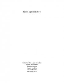 Tarea Textos argumentativos. Página 1