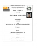 EVIDENCIA NO.1 UNIDAD II IMPACTO DE LAS TICS EN EL DISEÑO DE LAS ORGANIZACIONES.