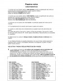 Passive voice CARACTERISTICAS