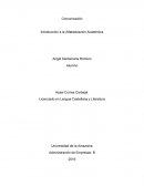 Introducción a la Alfabetización Académica