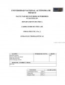 DEPARTAMENTO DE FÍSICA LABORATORIO DE FÍSICA DE ONDAS PRÁCTICA No. 2