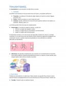 Un traumatismo es una situación con daño físico al cuerpo.