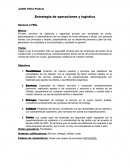 Estrategia de operaciones y logística