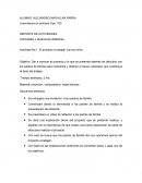 Actividad No 1 El proyecto a trabajar con los niños