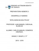 DESARROLLO HUMANO “INTELIGENCIAS MÚLTIPLES”