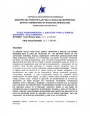 TRANSFORMACIÓN Y EJECUCIÓN PARA LA TOMA DE DECISIONES EN EL LIDERAZGO.