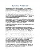Las Reformas Borbónicas.