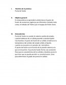 En esta práctica se aprenderá a determinar el punto de fusión de sustancias orgánicas por diferentes métodos tales como; el método de Thiele y por el equipo de Fisher Jhons