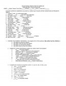 EN ESTE EJERCICIO DEBERÁS COLOCAR EL VERBO QUE FIGURA ENTRE PARÉNTESIS EN PRESENTE SIMPLE