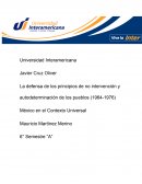 La defensa de los principios de no intervención y autodeterminación de los pueblos (1964-1976)