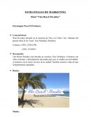Estrategias de Marketing: Hotel “Tela Beach Paradise”