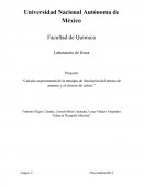 Calculo experimental de la entalpía de disolución del nitrato de amonio y el cloruro de calcio
