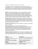 Análisis de su Planeación en base a la entrevista