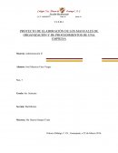 PROYECTO DE ELABORACIÓN DE LOS MANUALES DE ORGANIZACIÓN Y DE PROCEDIMIENTOS DE UNA EMPRESA