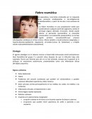 Fiebre reumática. Es una enfermedad inflamatoria