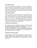 COMUNIDAD RURAL Y URBANA DIFERENCIAS