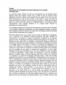 Importancia de la fisiolgía economica en la Zoología