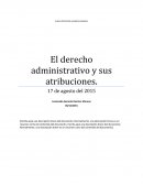 Derecho administrativo y sus atribuciones