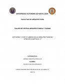 ACTIVIDAD 1 “LOS 10 LIBROS DE LA ARQUITECTURA DE VITRUVIO (CAPITULO 1)”