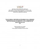 Plan estrategico para prevencion del delito de violencia de genero