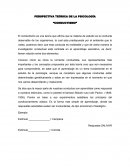 PERSPECTIVA TEÓRICA DE LA PSICOLOGÍA “CONDUCTISMO”