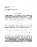 Comunicación social y periodismo IV. ETICA PROFESIONAL
