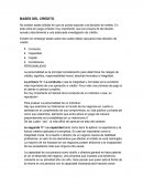 Bases del credito