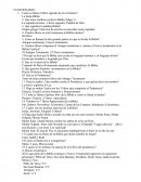 Desarrollo de Cuestionario de Religión.