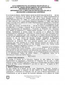 Acta de entrega-recepción: Jefatura de unidad departamental de capacitación y prevención en protección civil