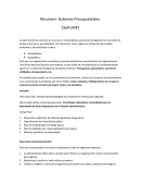 Sistemas presupuestales