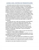 Acerca del centro de presentación