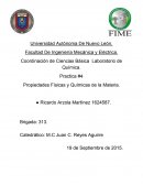 Practica #4 Propiedades Físicas y Químicas de la Materia
