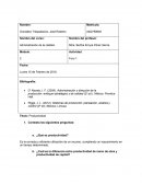 Foro de Administración de la calidad.