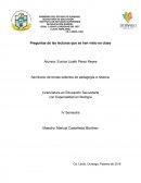 Preguntas de las lecturas que se han visto en clase