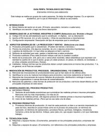 GUÍA PERFIL TECNOLOGICO SECTORIAL. Página 1