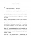 ANÁLISIS DEL VÍDEO “Evolución geológica del Istmo de Panamá”