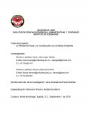 La Revisoría Fiscal y su Contribución con el Medio Ambiente