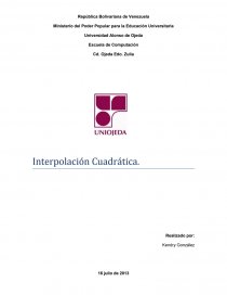 Interpolacion Cuadratica.. Página 1