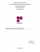 Interpolacion Cuadratica.
