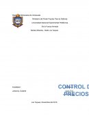 El control de precios.