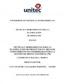Tecnicas y Herramientas para la dministracion de proyectos no consideradas por el PMI