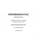 LA TECNOLOGIA EDUCATIVA EN LA ACTUALIDAD