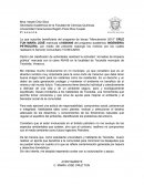 Carta de exposicion de motivos. Apuntes Varios