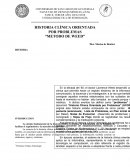 HISTORIA CLÍNICA ORIENTADA POR PROBLEMAS “METODO DE WEED”