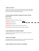 Cuestionario sobre el método científico.