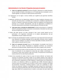 Administrativo II / 1er Parcial / Preguntas clave para el examen. Página 1